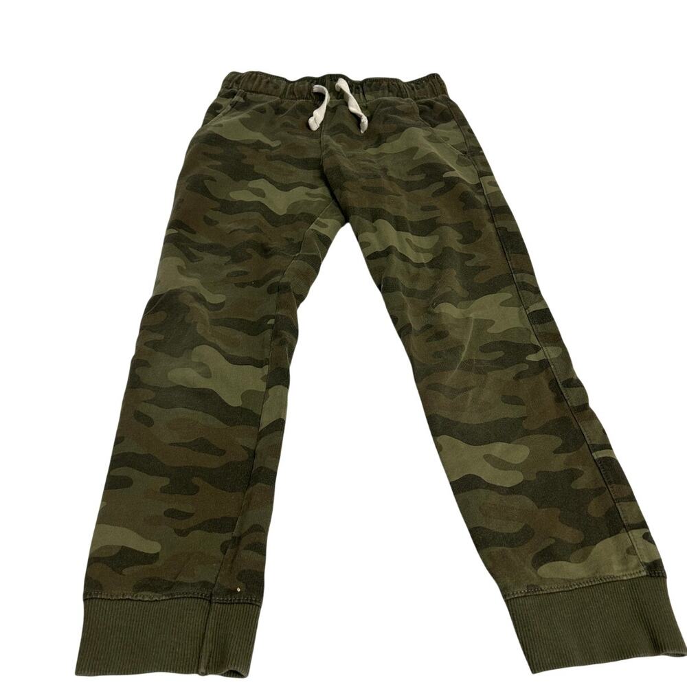 Carters boys sz 10 Green camouflage pull on joggers sweatpants
